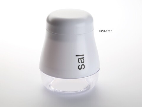 Recipient pentru sare sal, versa, 12 x 15 cm, plastic, alb