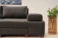 Canapea extensibila 3 locuri, Balcab Home, 825BLC4311, Lemn, Antracit