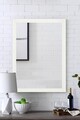 Oglinda decorativa, Leona, Framed, 40x55 cm, Plastic, Alb