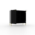 Comoda ADRK, Tili 2D 3P, 100.2x40.8x95 cm, PAL laminat, negru