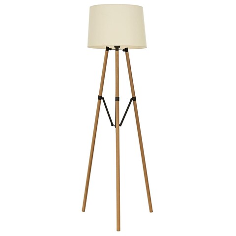 Lampadar, lm-9130-1n, aurora, 50 x 160 cm, 1 x e27, 60w, crem/maro
