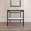 Dulap pentru haine, Comforty, Martin 1, 42x200x50 cm, Alb / Negru / Auriu