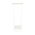 Suport imbracaminte, Compactor, Nora, 54 x 46.5 x 140 cm, inox, alb