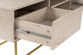Comoda TV, Kalune Design, Escape 180, Travertin / Auriu