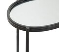 Masuta de cafea, Maycos, Mauro Ferretti, 53.5x36.8x58.4 cm, fier/oglinda, negru
