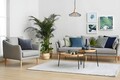 Set masute 2 piese, Howard, Ronda, MDF , Natural