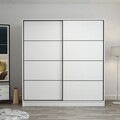 Dulap pentru haine, Minerva, Kale, 180x210x52 cm, PAL, Alb