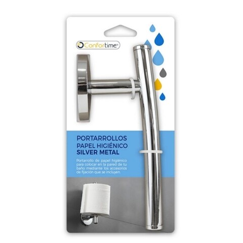 Suport pentru hartie igienica confortime, 7.5x17x6 cm, metal
