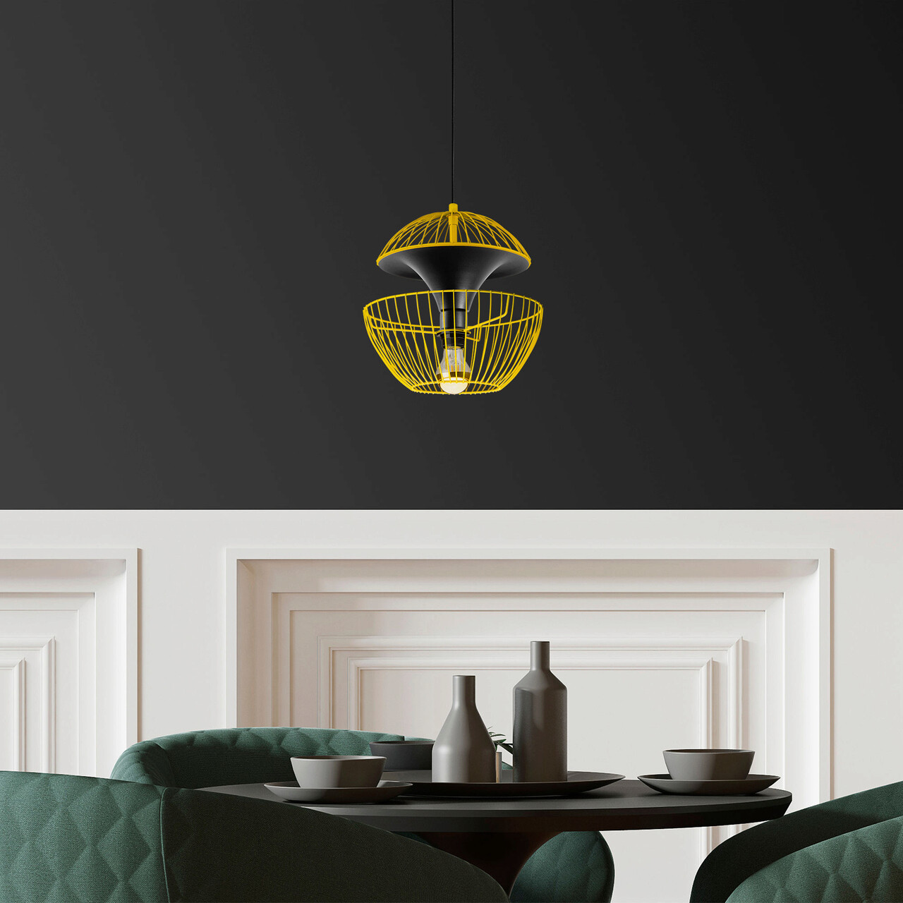 Lustra, Fulgor, 942FLG1260, Metal, Galben - 1 | YEO