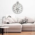 Ceas de perete Sweet Home, Versa, 60 x 73.5 cm, metal