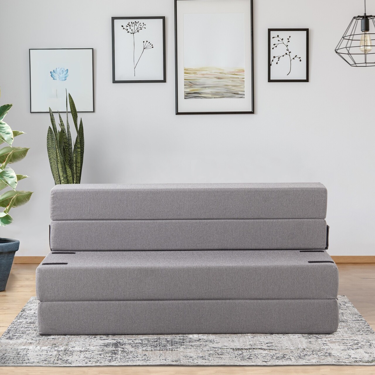 Canapea extensibila 2 locuri, Atelier del Sofa, 363SLD1128, Poliester, Gri - view 2
