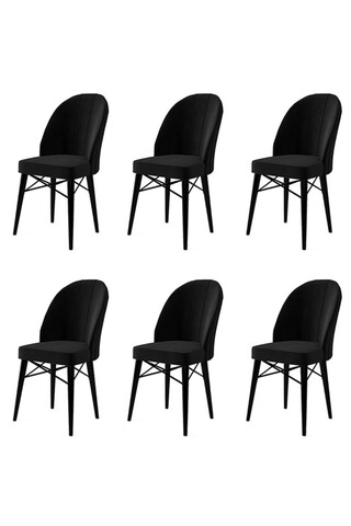 Set de scaune, Charlotte, Ritim, Metal, Negru