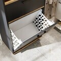 Dulap multifunctional, Hanah Home, 2507, 60x115x35 cm, PAL MELAMINAT, Antracit / Pin Atlantic