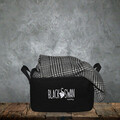 Cos depozitare, HMY, 30x15x17 cm, 30% bumbac/70% poliester, Negru