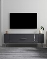 Comoda TV, Olivia, Retrop1, Antracit / Argintiu