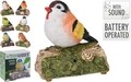Decoratiune cu sunet Bird, 13.5x7x13 cm, polistone