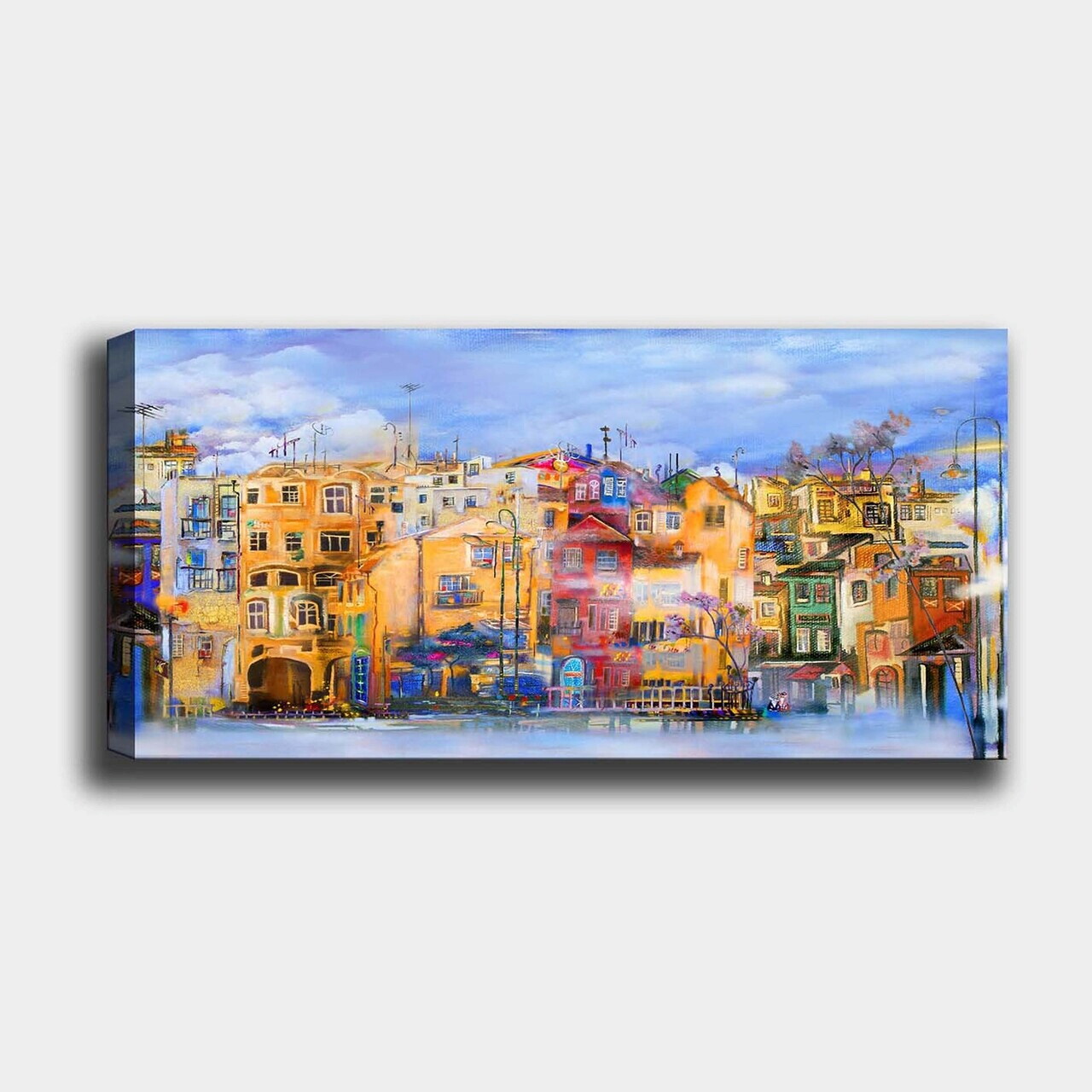 Tablou decorativ, YTY253535548_50120, Canvas, Rama din lemn (grosime 3 cm), Multicolor — imaginea 2