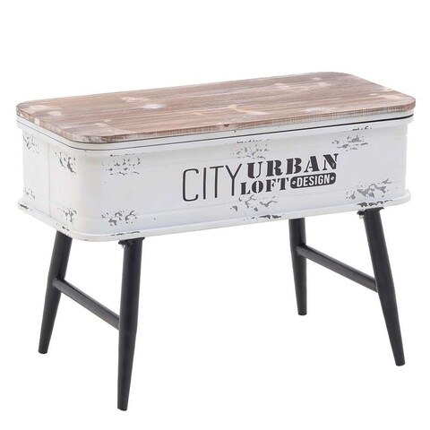 Masuta de cafea City, InArt, 60x28x42 cm, lemn/metal