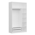 Dulap pentru haine, Minerva, Kale 235, 135x235x52 cm, PAL, Alb