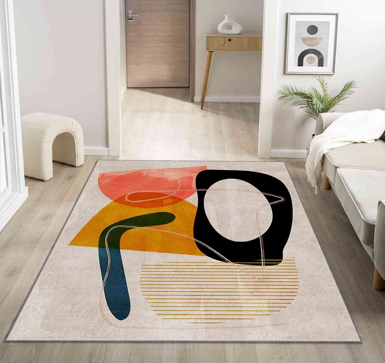 Covor, Shml1, 120x180 cm, Poliester, Multicolor — imaginea 2