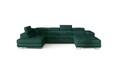 Coltar extensibil stanga 6 locuri ELTAP, Rod-51, Rodrigo, 345x202x90 cm, lemn/poliester, verde inchis
