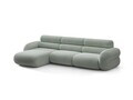 Coltar stanga 4 locuri, Neo, Micadoni Home, 305x165x83 cm, tesatura Chenille Silencio, albastru muted