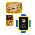 Cutie pranz pentru copii Berlinger, Minions Collection, 24x18 cm, 1.32L, plastic/silicon, galben/albastru