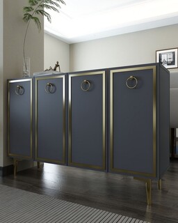 120x75x29.6 cm, Antracit;Auriu