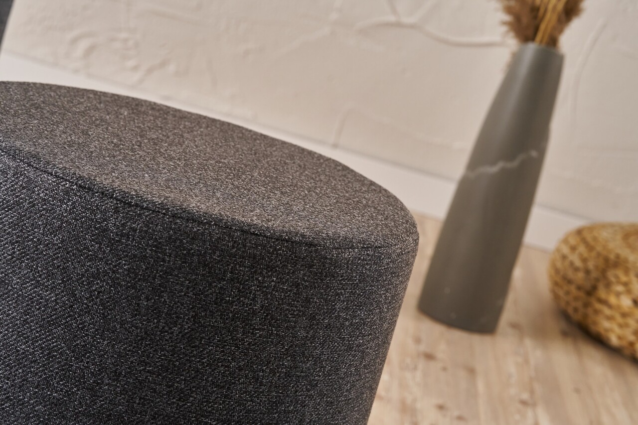 Taburet, Atelier del Sofa, 825BLC5173, Lemn, Fumuriu - view 3