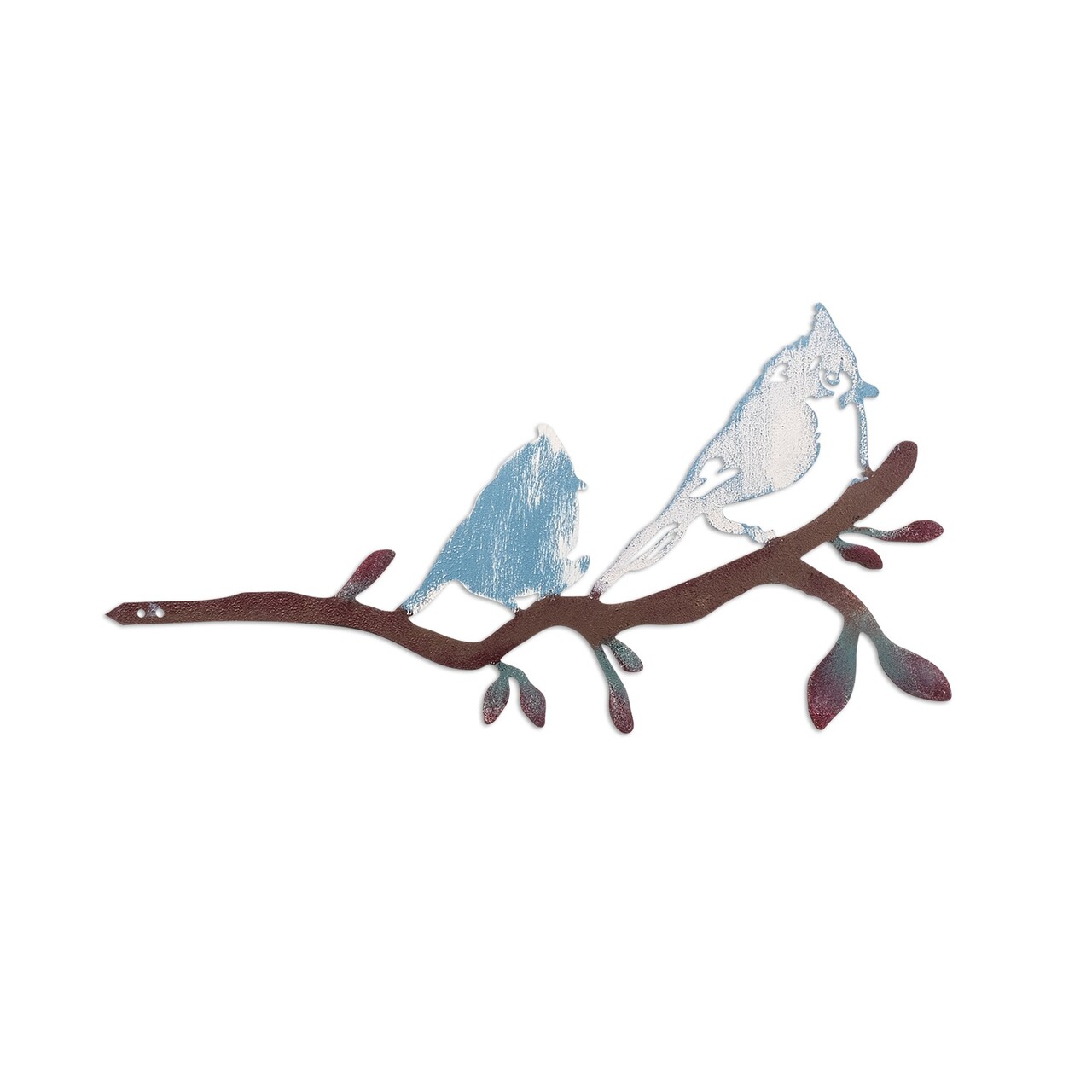 Obiect decorativ de grădină, Bird on the branch 27, 23x45 cm, Multicolor - imagine 4