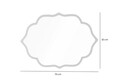 Oglinda decorativa, Lumisfera, Velvet 50 x 70, Auriu