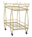 Carucior pentru servire Ribbon, Mauro Ferretti, 80x40x75 cm, fier, auriu