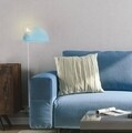 Aplica de perete cu raft Shelfie, Maison in Design, 50 cm, 1 x E27, 100W, albastru