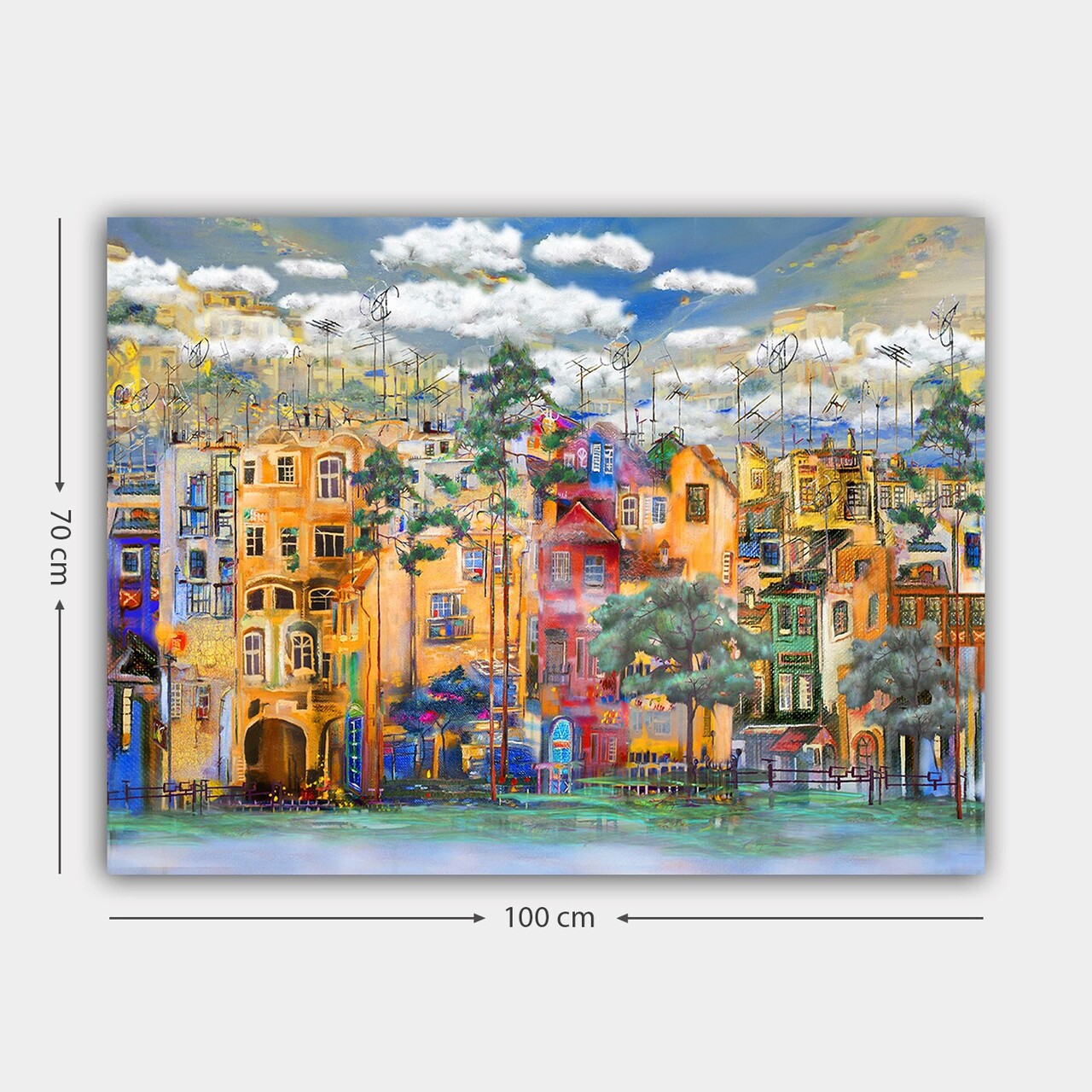 Tablou decorativ, 622007036_70100, Cadru: 100% LEMN (grosime: 3 cm), Multicolor - view 3