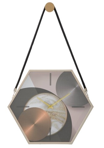 Ceas de perete blis, mauro ferretti, 45x5.5x39 cm, fier, multicolor