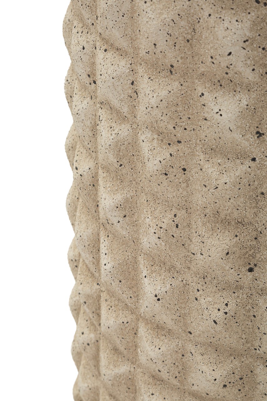 Vaza decorativa, Mauro Ferretti, Sand Outdoor, 28x110 cm, polirasina, bej - view 3