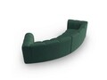Canapea semirotunda 3 locuri, Lupine, Micadoni Home, BL, 322x135x70 cm, poliester chenille, verde
