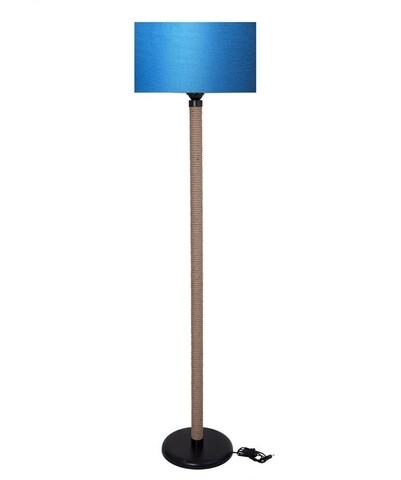 Lampadar Casa Parasio, 40x40x145 cm, 1 x E27, 60 W, albastru metalic