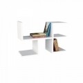 Raft pentru perete, Wooden Art, Cool White, 61.8x40x22 cm