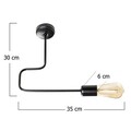 Lustra, Opviq, 892OPV1430, Metal, Negru