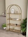 Corp biblioteca, Hanah Home, Linda, 80x172x30 cm, Aur / Bronz
