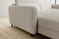 Coltar extensibil stanga 3 locuri ELTAP, LT-18ROY, Gomsi, 228x165x100 cm, lemn/poliester, bej deschis