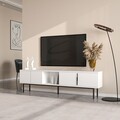 Comoda TV, Odessa, Ramsey, 180x50x29.6 cm, Alb