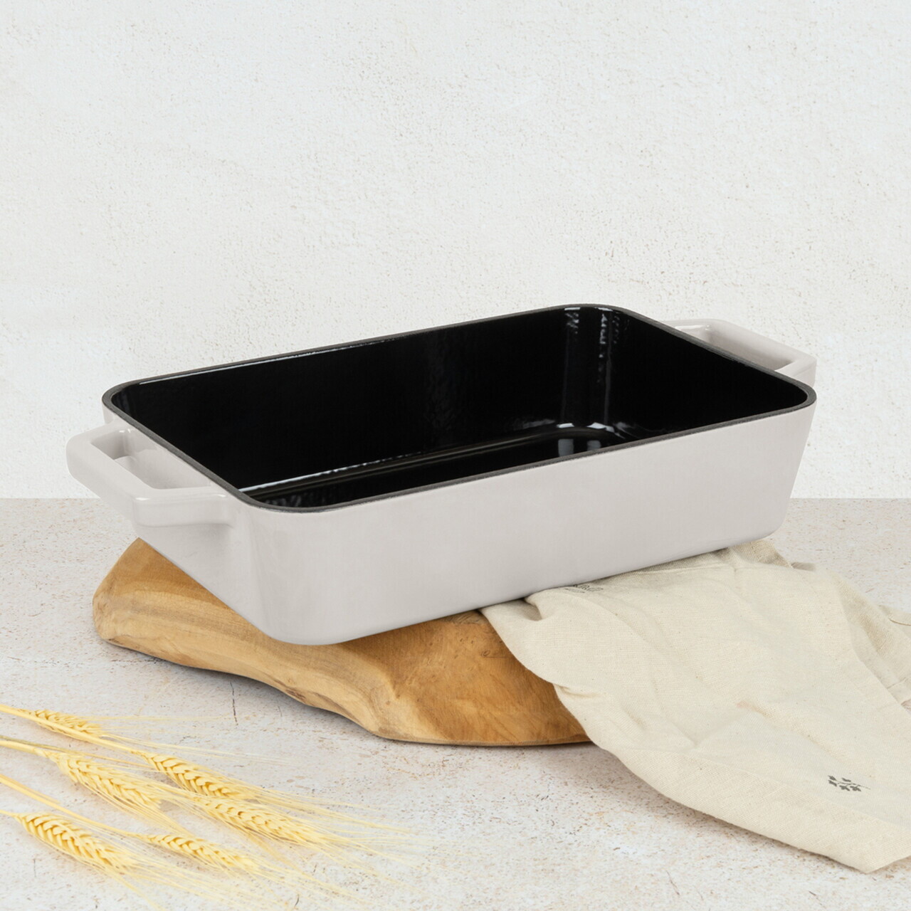 Tava de copt Berlinger Haus, Sahara, 30x20 cm, 3 L, fonta, crem - imagine 5