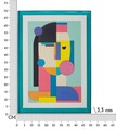 Tablou decorativ Picassy -B, Mauro Ferretti, 50x70 cm, canvas/lemn de pin/plastic, multicolor