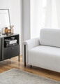 Canapea extensibila 3 locuri, ELTAP, SO-ARC-BL-03ROY, Arcadova, 244x97x97 cm, lemn/poliester, gri deschis/negru