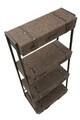 Biblioteca Travel, Mauro Ferretti, 86.5 x 55 x 181 cm, fier/MDF/piele ecologica
