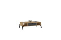 Masuta de cafea, Puqa Design, Faro, 100x28.2x50 cm, PAL, Stejar safir / Antracit
