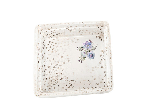 Savoniera, alice, 11.5x11.5x3.5 cm, polirasina, multicolor