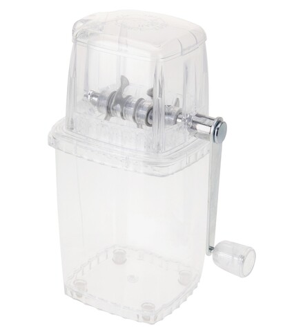 Aparat de zdrobit gheata, 12x12x23.5 cm, poliester, transparent
